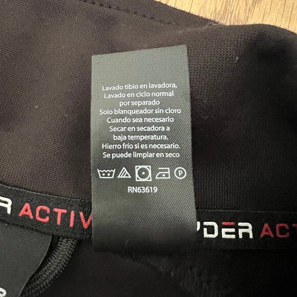 Spyder Mens Active ProWeb Athletic Jacket Black Size‎ Medium Gym Outdoors Casual - Picture 6 of 6